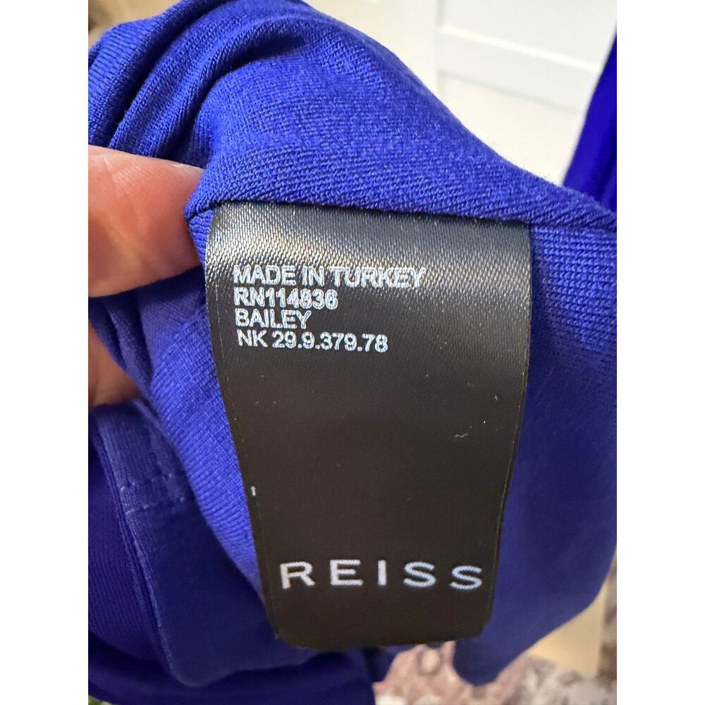 REISS Bailey Plunge Neckline Cutout Back Maxi Dress Size 10 NWT - Picture 9 of 10
